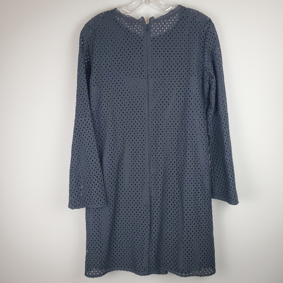 Loft Black Bell Sleeve Eyelet Dress - Picture 2 of 8